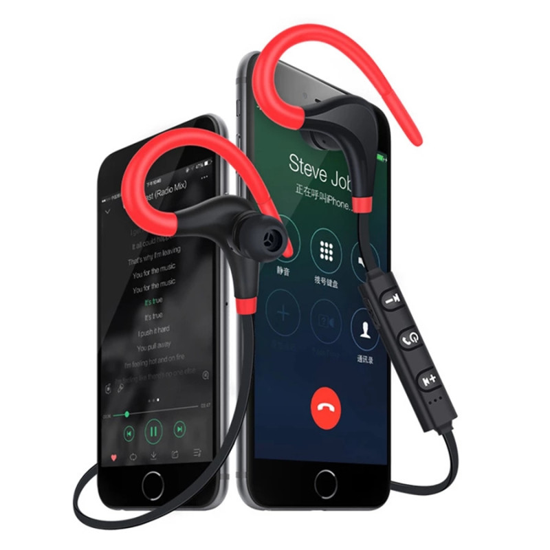 Wireless Bluetooth Headphones Sports Ear Hook Earphone Auriculares Bluetooth V4.1 Stereo Bass Earpiece for Xiaomi Iphone 6/6S/7