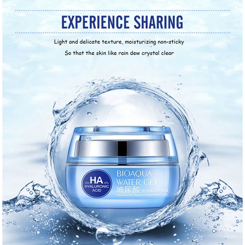 BIOAQUA Hyaluronic Acid Day Cream Whitening Moisturizing Anti Wrinkle Anti Aging Face Cream Face Care