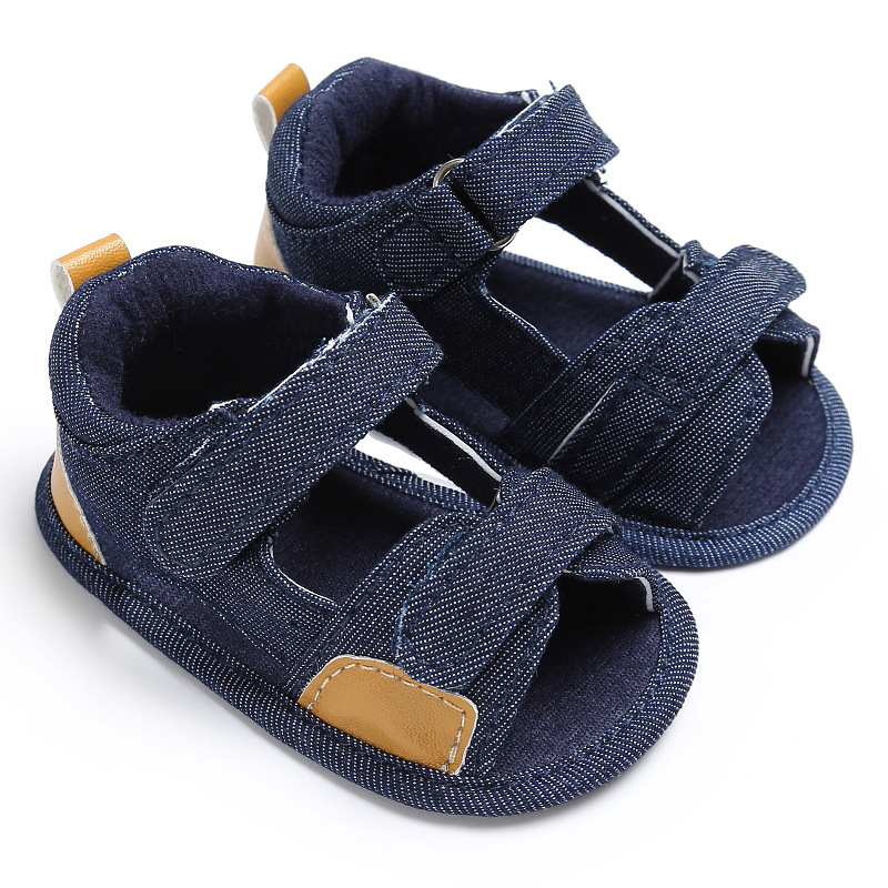 Fashion Baby Sandals Boys Cute Canvas Summer Shoes 0-2Y Newborn Baby Sandals Soft Shoes