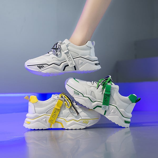 Women's Summer Ins Tide New Type of Nethong Baitao Super Hot Hip-hop Lady's Leisure Sports Shoes