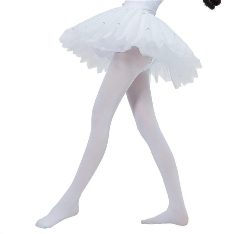 Children Solid Girls Ballet Dance Tights Velvet Pantyhose Kids Knee High Socks Princess Soft Stockings