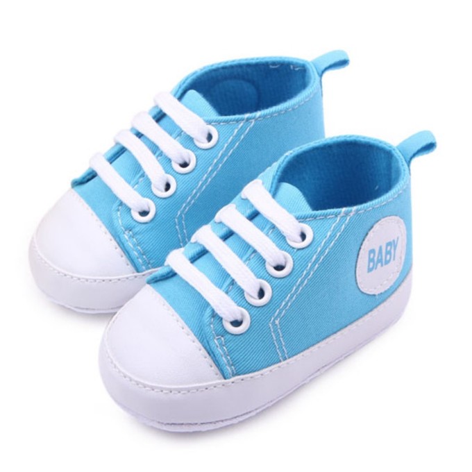 0-12M Bbay Slip-On First Walkers Newborn Toddler Canvas Sneakers Baby Boy Girl Soft Sole Crib Shoes First Walkers