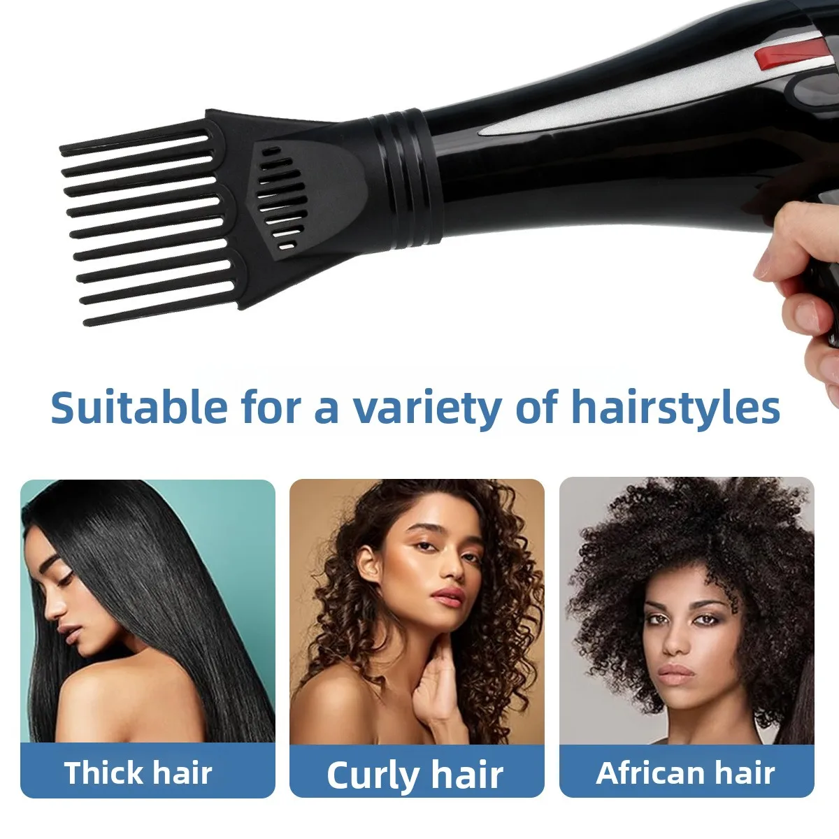 Salon Hair Straight Comb Dryer Nozzle