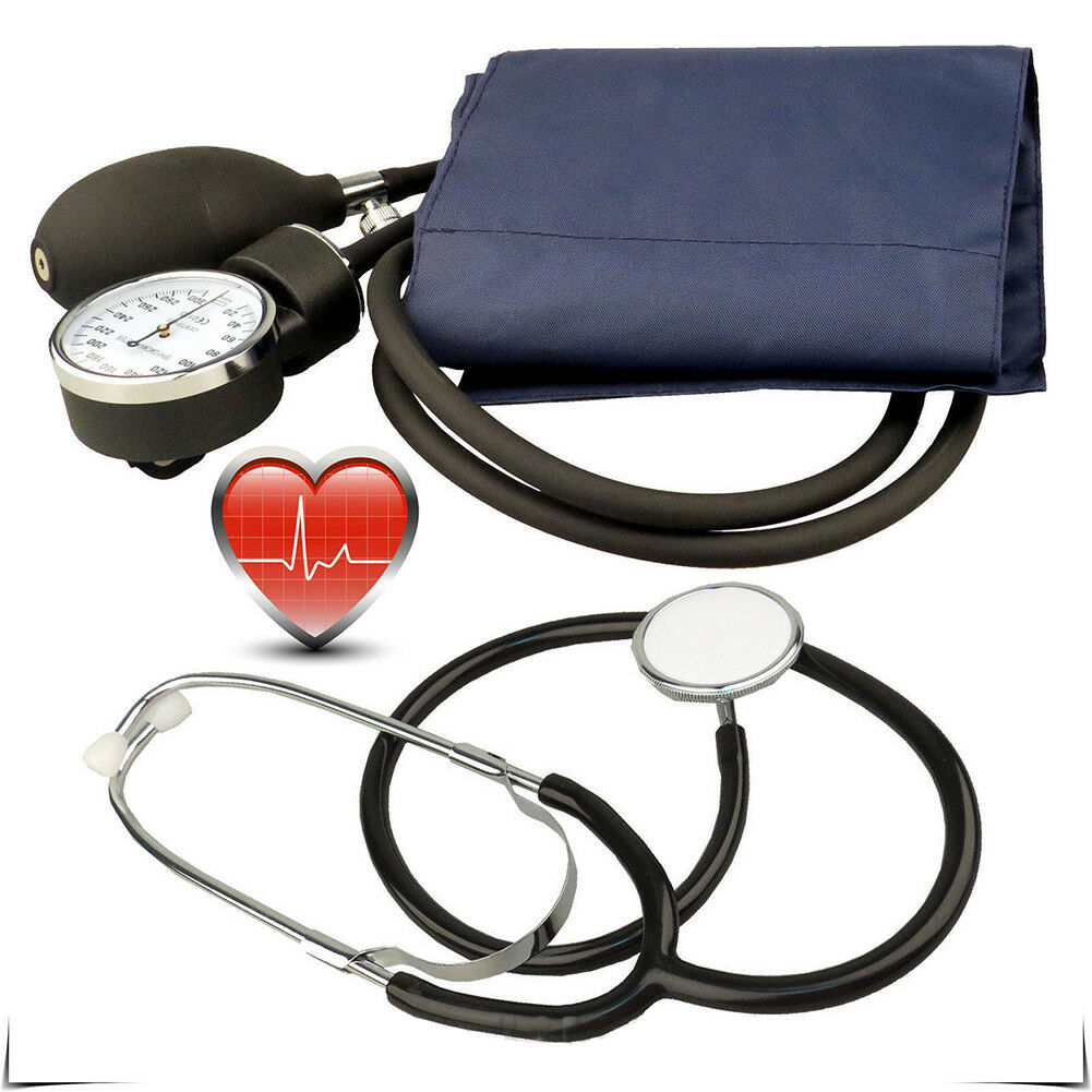 Classic Professional Adult Blood Pressure Monitor BP Cuff Arm Aneroid Sphygmomanometer kit with Pressure Gauge