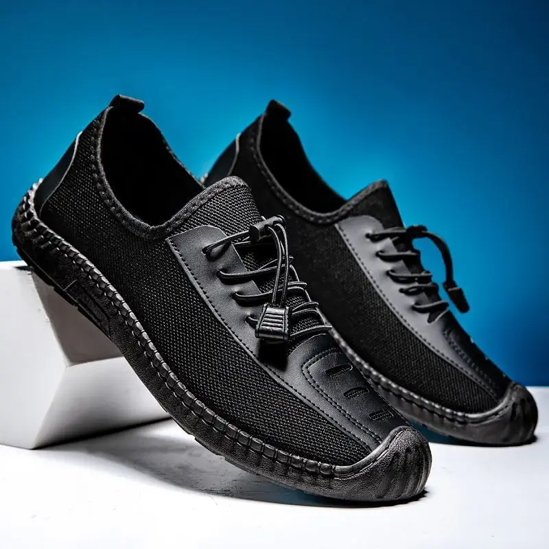 New Men Casual Breathable Sandals Men Outdoor Light Non-slip Walking Casual Shoes Slip-On Driving Loafers