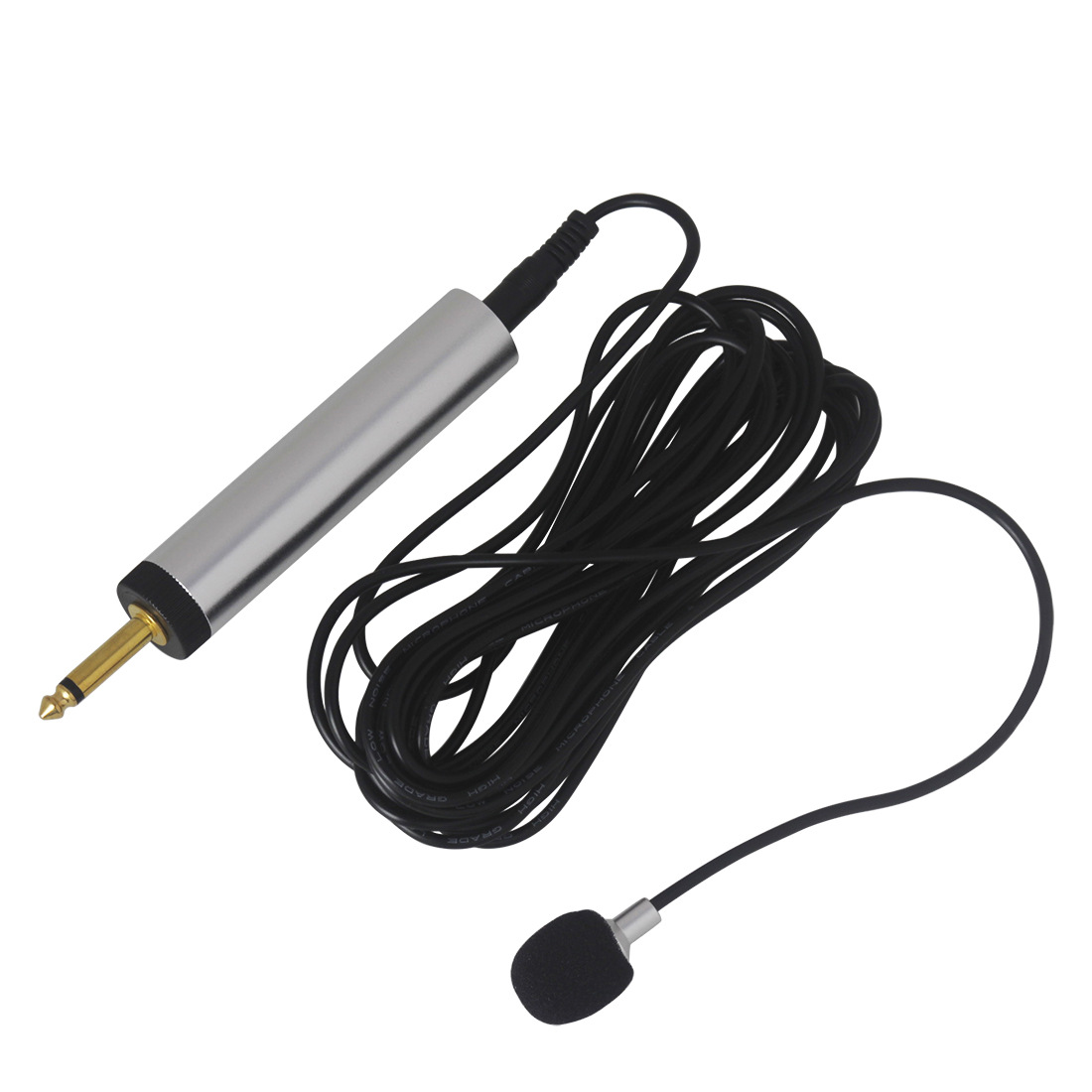 Mini Clip-on Musical Instrument Mic Portable Wired Electret Condenser Lapel Lavalier Microphone for Guitar Sax Trumpet Violin
