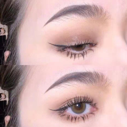 2Pcs Eyebrow Inclined Flat Angled Brush Eyeliner Eyeshadow Eye Brow Makeup Tool