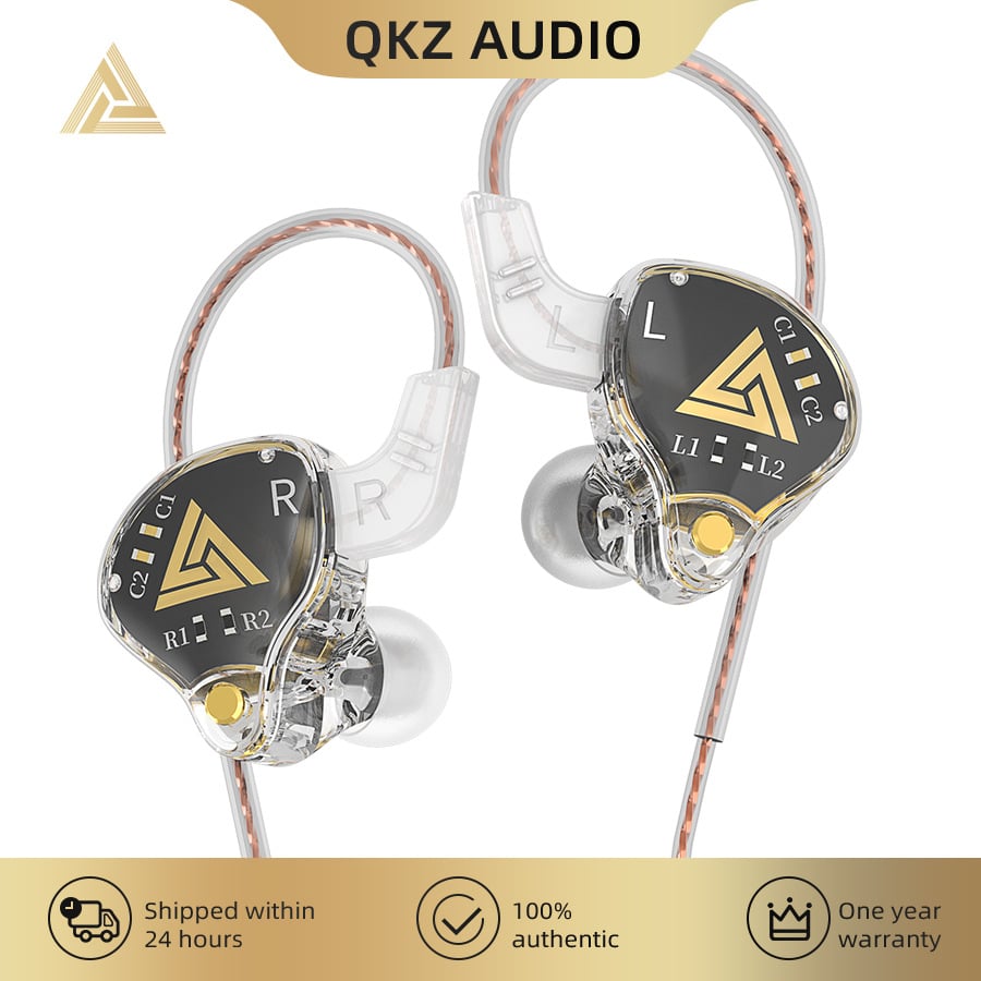 Original QKZ AKX monitoring Earphone HIFI Fever Headset Deep Bass 3.5mm in-Ear Sports Noise-Canceling Earbuds