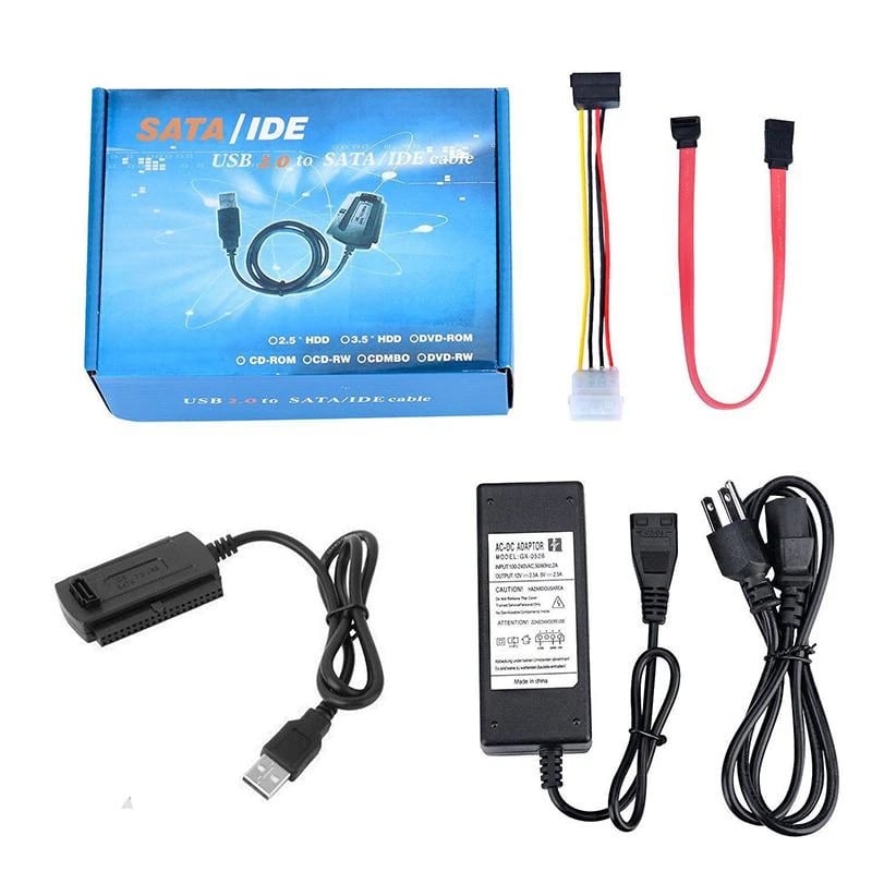 SATA/PATA/IDE Drive To USB 2.0 Adapter Converter Cable For 2.5" 3.5" SDD Hard Drives FE HDD Hard Drive Adapter FOR PC Notebook