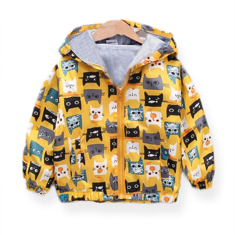 Children's jackets, boys' jackets, spring children's clothing, baby cartoons, dinosaurs, zipper jackets, windbreakers