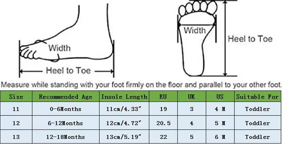 1Pair Newborn Baby Flats Princess Flower Girls Shoes PU Leather Non-Slip Adorable Wedding Party Toddler Shoes 0-18 Months