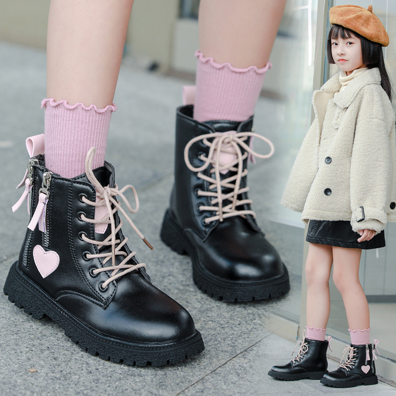 Kids Boots Autumn Winter Children Fashion Snow Boots Baby Shoes Boys Brand Ankle Boot Girls Warm Brand Shoes Fur Shoes