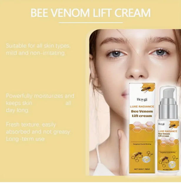 Instant Face Lift Instant Face Lift Cream, Bee Vemon | Tightens & Firms Skin, Smooths Fine Lines & Wrinkles, Contains Vitamin E