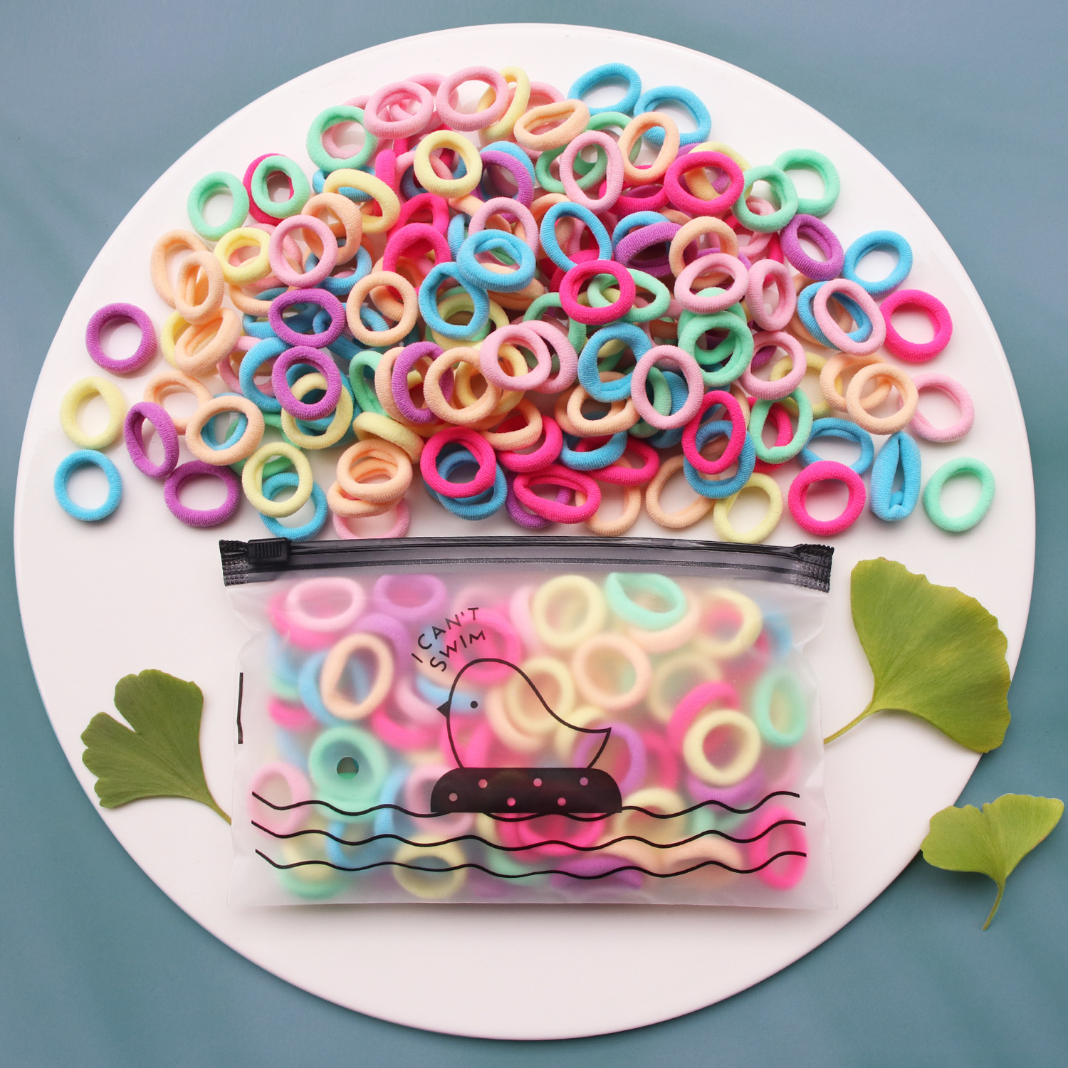 100pcs Girls Colorful Elastic Hair Bands Ponytail Hold Hair Tie Rubber Bands Scrunchie Hair Accessories Bands for Girls