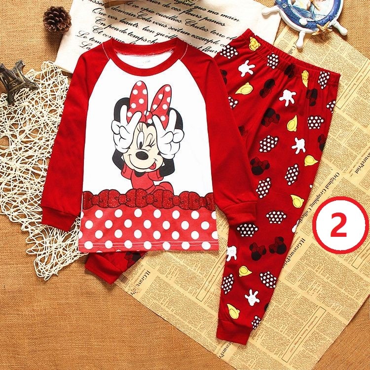 2pcs/Set Children Set girls Shirt Pant Set Baby Kid Pajamas Nightwear Home Clothing Set Kids Cotton Suit Wear