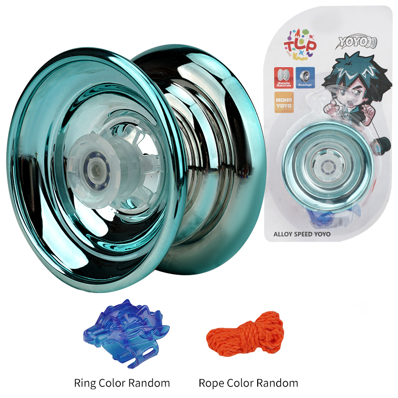 Professional Aluminum Metal Yoyo for Kids and Beginners， Metal Yo-yos for Kids and Adults with Yo Yo Accessories
