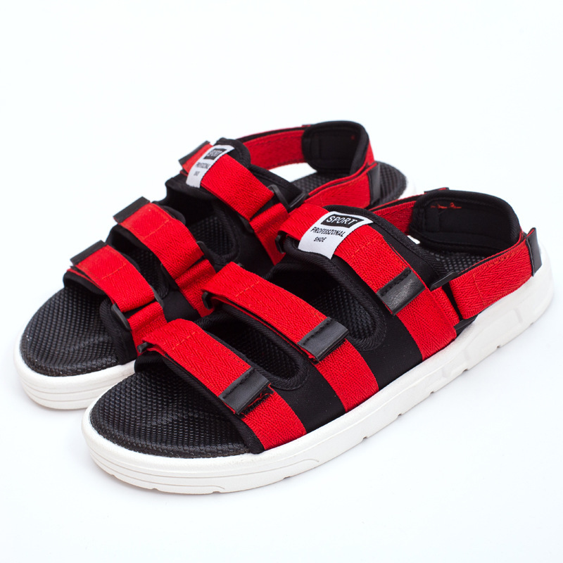 Sandals for men's 2024 new anti slip outerwear thick soled casual youth driving sports beach ins trendy shoes