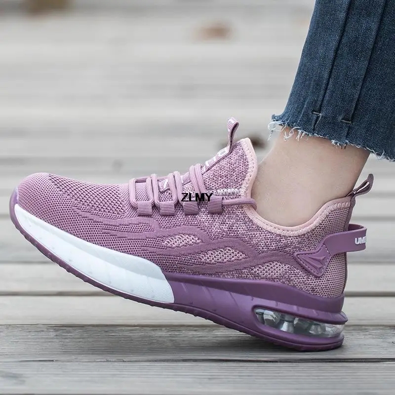 Women Safety Shoes New Steel Toe Sneakers Woman Breathable Work Safety Boots Female Puncture Proof Work Shoes