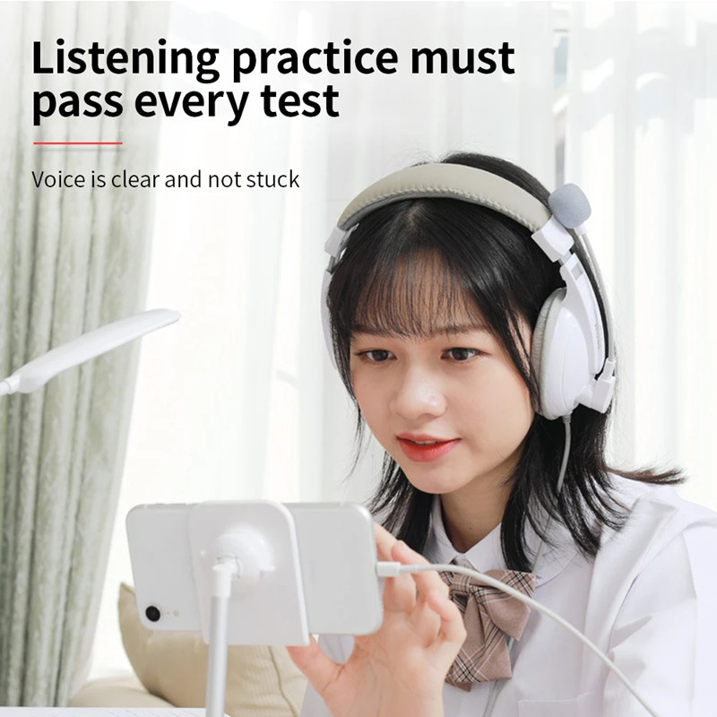 Head-Mounted Headphone Teaching Earphones Noise Reduction Mic Gaming Headset Computer Earphone For PS4 PS3 Xbox Switch