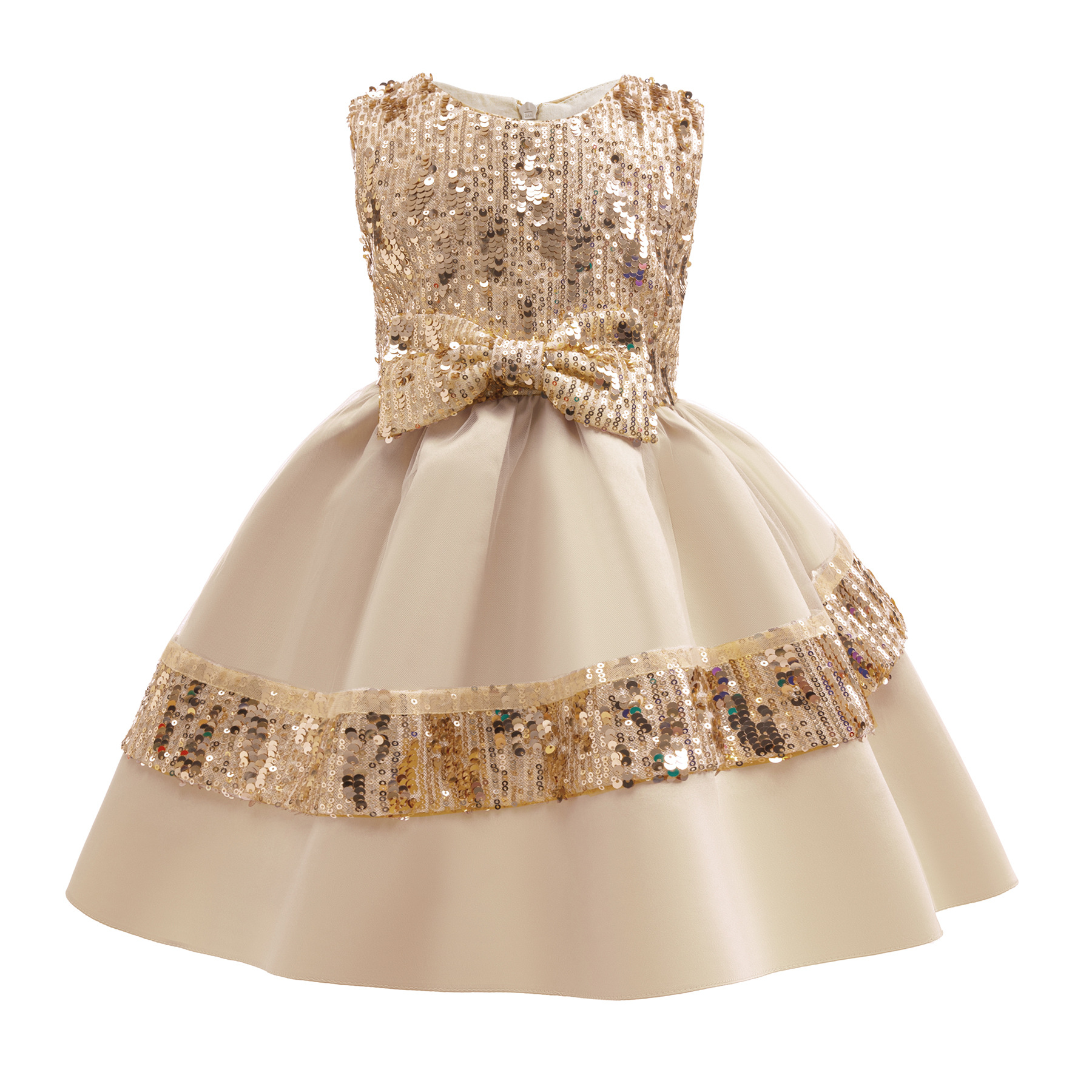 2-10 Years Fashion Girls Sequin Dress Lace Mesh Sleevelss Party Dress for Kids Girl Summer Children Girl Evening Gown 2025