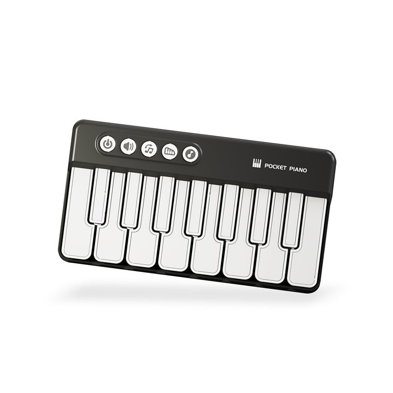 1pc Mini Electric Keyboard for Early Education, Music Learning, Multifunctional Electronic Piano, Light Toy with Music Scoring