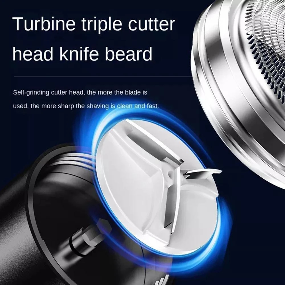 Travel Pocket Size Washable Electric Razor Electric Shaver Rechargeable Shaving Machine for Men Wet-Dry Dual Use Beard Razo