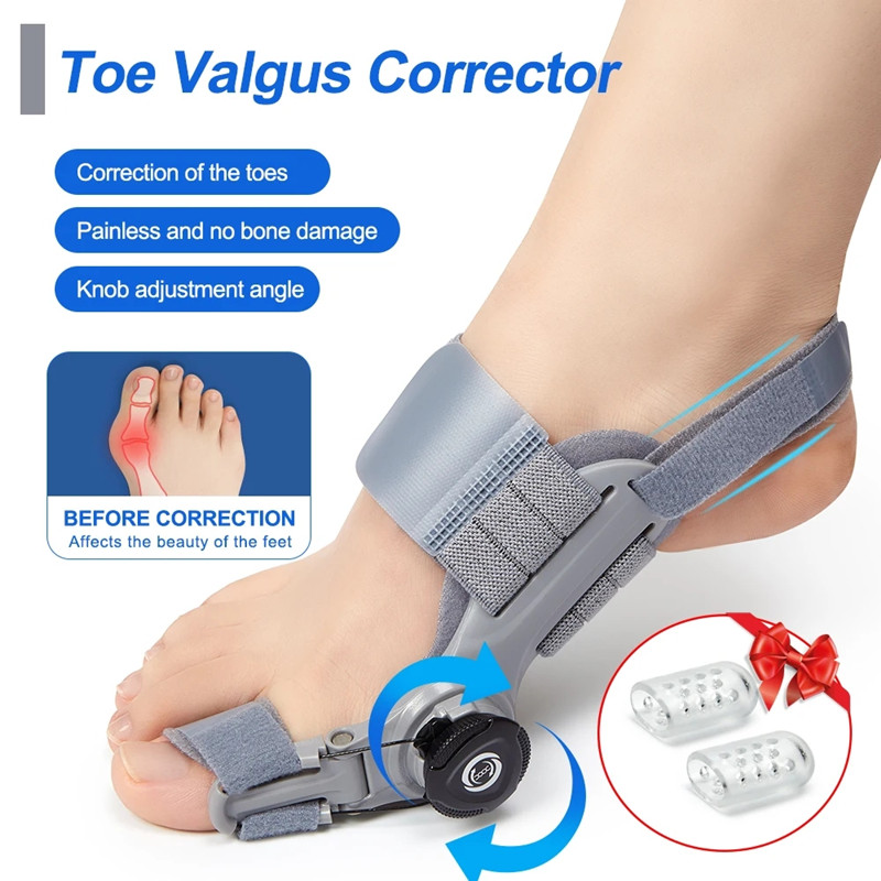 Bunion Corrector Unisex Foot Hallux Valgus Braces Rotatable Toe Separator Straightener Adjustable Pedicure Finger Toe Corrector