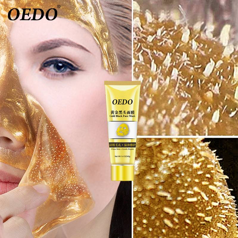 Gold Remove Blackhead Mask Shrink Pore Improve Rough Skin Acne Shills Blackhead Remover Mask Facial Moisturizing Cream