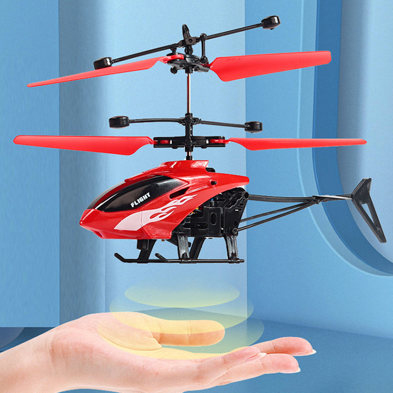 Dual Channel Suspension Rc Helicopter Anti Drop Induction Suspension Aircraft Charging Light Aircraft Children's Toys Gifts