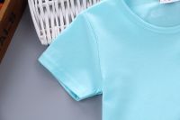 1-4 year old children's clothing children's short sleeve t-shirt suit baby two sets
