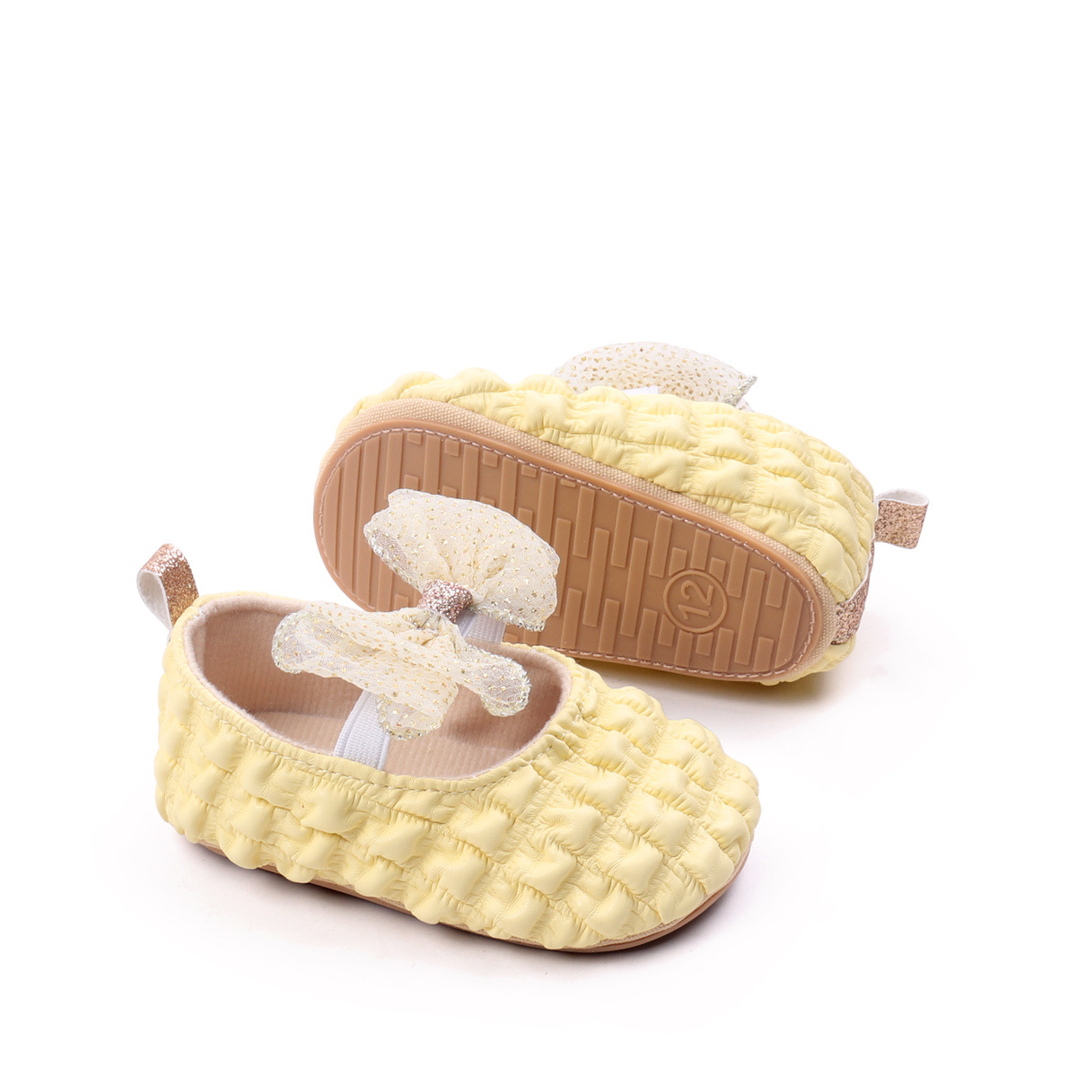 2026 Spring Baby Girls Princess Shoes Butterfly Bowknot Four colors Solid Fashion Design Newborn Toddler Shoes First Walkers
