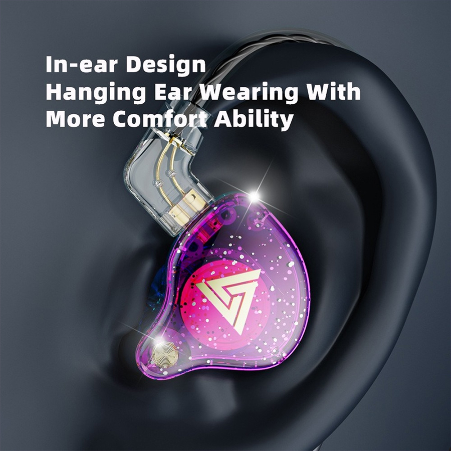 QKZ AK6 PRO In Ear Earphones Sport Stereo Detachable with Microphone for Mobile Phone Noise Cancelling Earpiece Running Earbuds