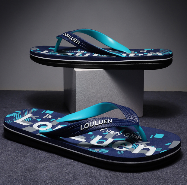 Flip flops men's fashion wear out in summer non slip outdoor clamping feet new style sandals outdoor slippers