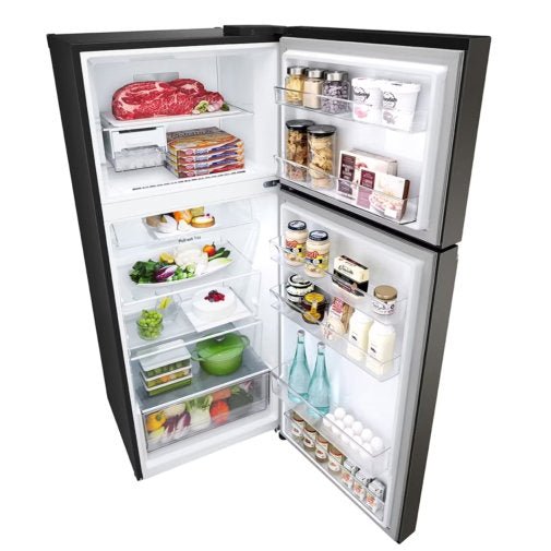 LG GN-B392PXGB 395L TOP FREEZER FRIDGE - BLACK
