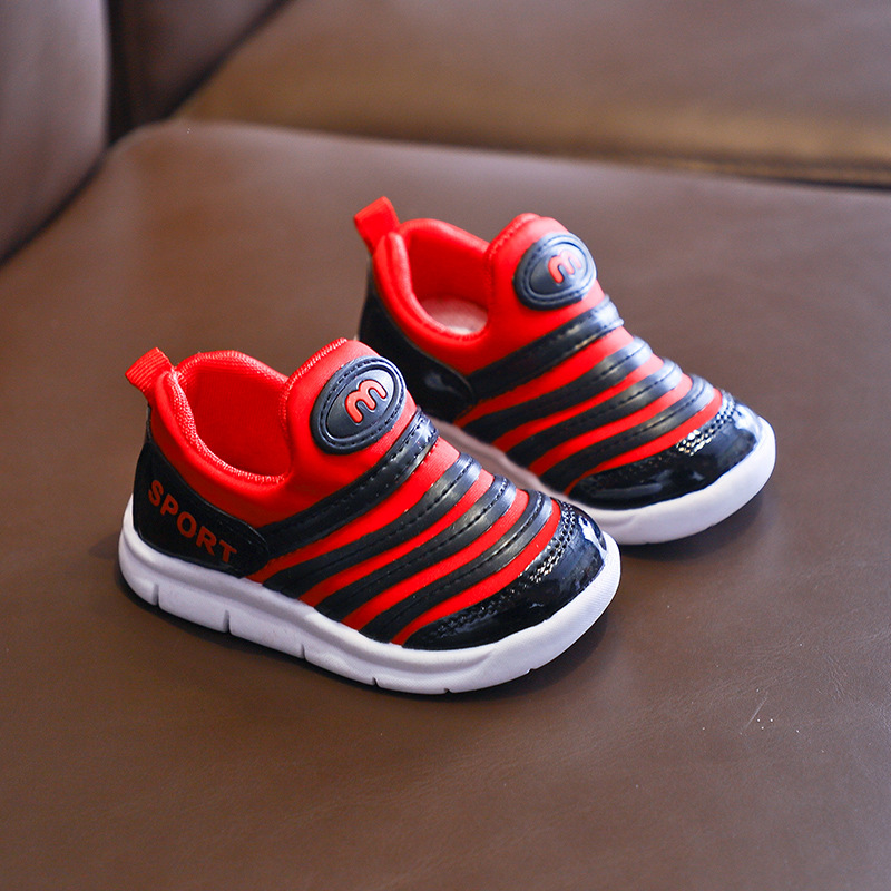 wholesal Kids Children Fashion Casual Girls Boys Mesh Cloth Red White Black Breathable Sport Shoes Sneakers Sports Girl Boy Shoe