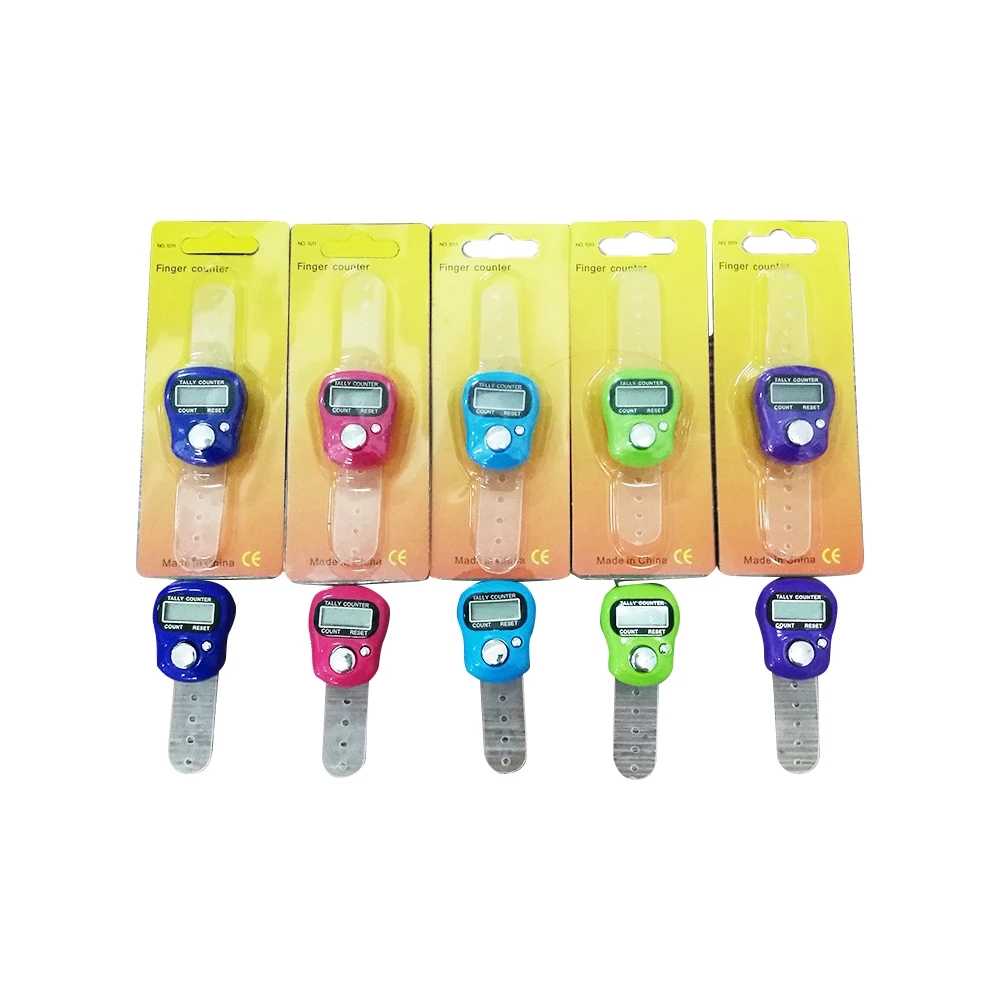 Mini Finger Counter LCD Electric Digital Display With Light Tally Counter Stitch Marker Sewing Knitting Weave Buddha Pray Soccer