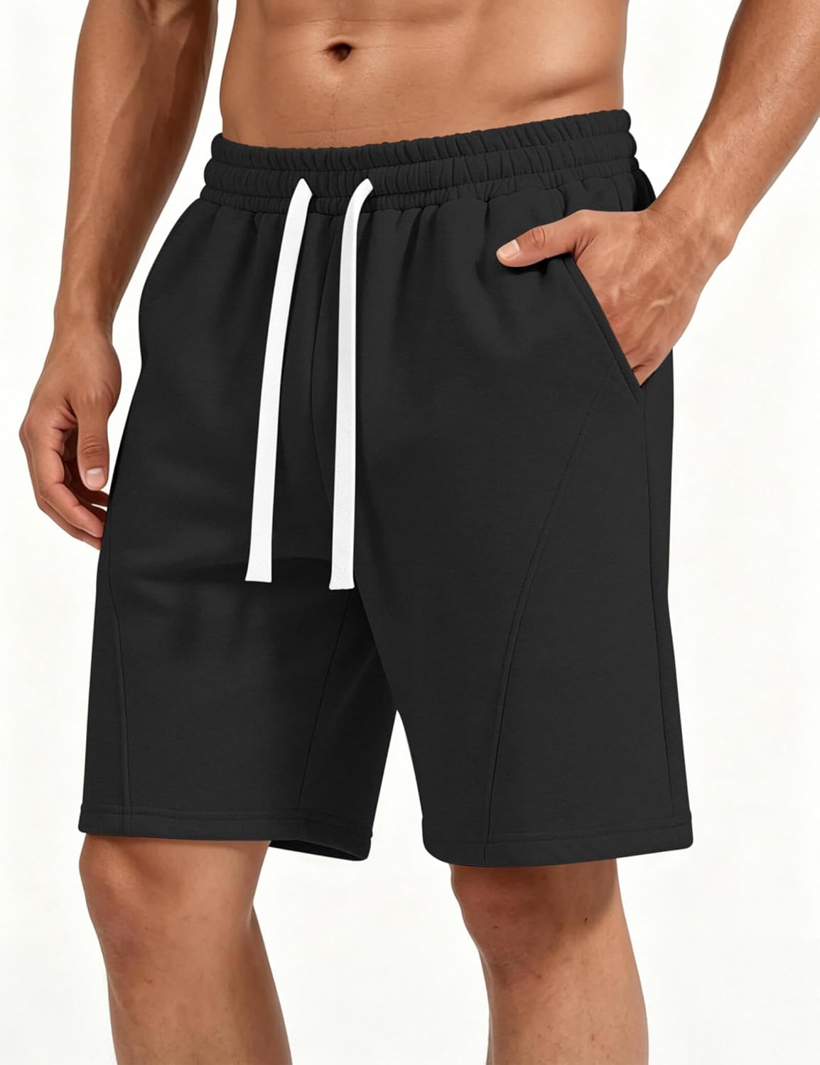 Ugerlov 2026 Men's Baggy Fleece Sweat Shorts 7" Cotton Summer Athletic Casual Shorts with Pockets