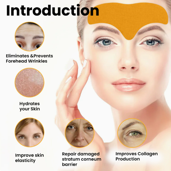 Forehead wrinkle Patch Reduce Fine Lines Firming Smoothing Tighten forehead Collagen Gel Patch Skin Care Stickers for women