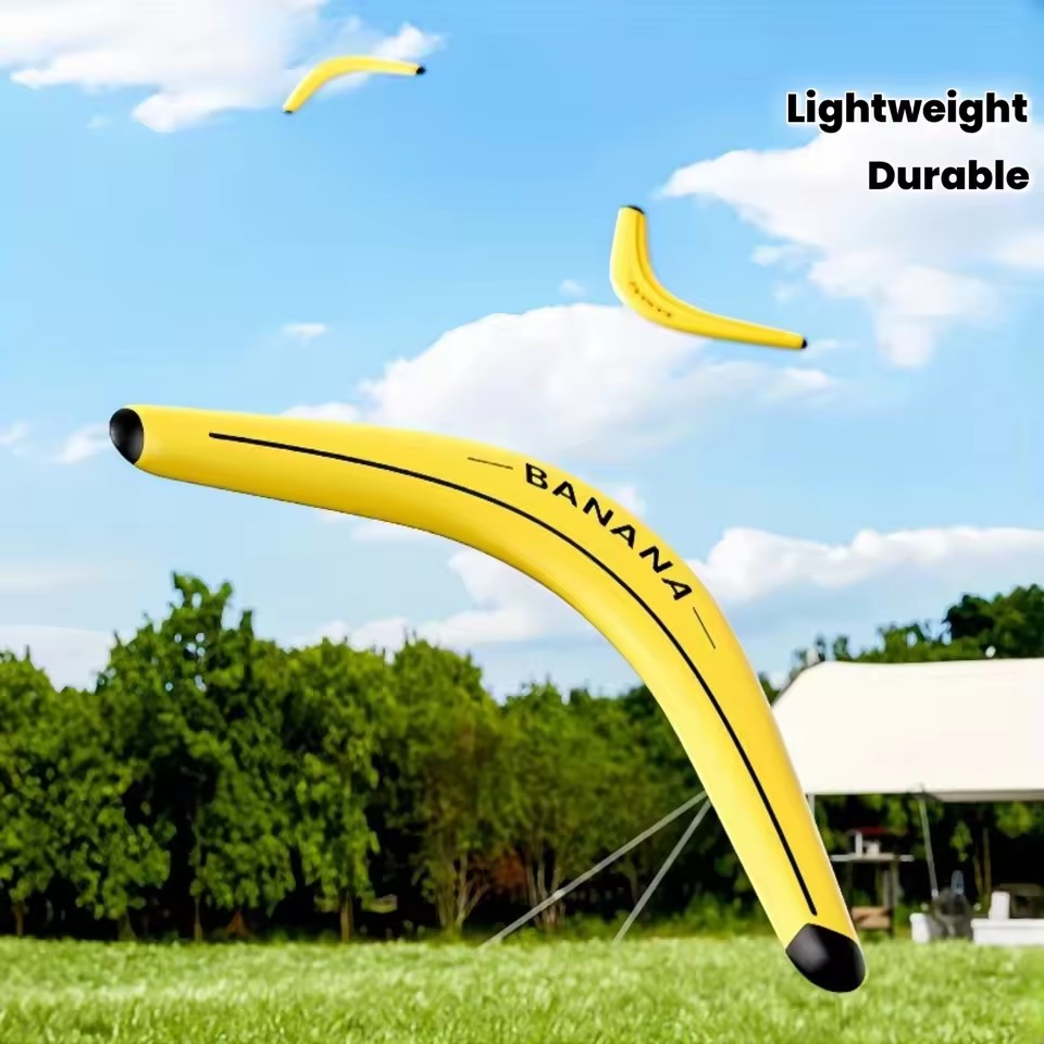 Children Soft Boomerang Toy Two-leaf V-shaped Outdoor Flying Disc Games Adult-kids Interactive Sports Toy For Decompression Gift