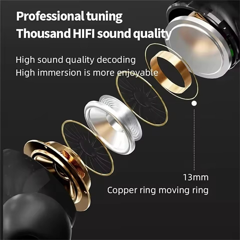 A9 Pro ANC HIFI Color screen touch control Bluetooth Earphones Active Noise Reduction Wireless Small Sports outdoors Earphones