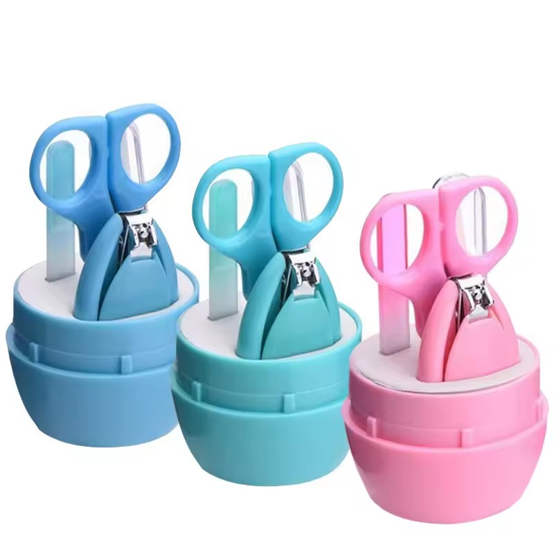 Baby Nail Clipper Kit Baby Healthcare Kits Tool Trimmer Scissors Nail Clippers With Storage Box Baby Nail File Set Manicure Care
