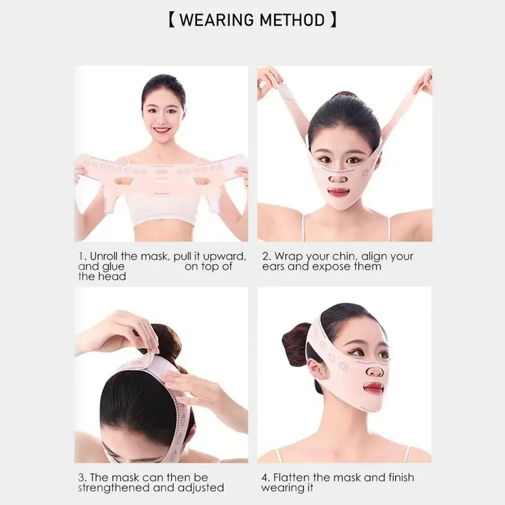 Chin Cheek Bandage V Shaper V LineLi fting And Firming Falimming Device Facial Bandage To Improve DoubChin Delay Sagging
