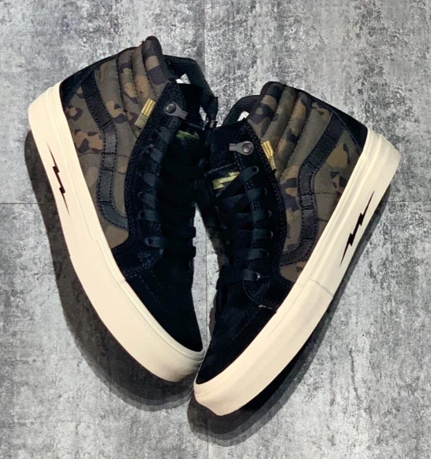 Vans DEFCON x Sk8 Hi Notchback Pro: High-Top Anti-Slip Lightweight Casual Sneakers with Co-Branded Design
