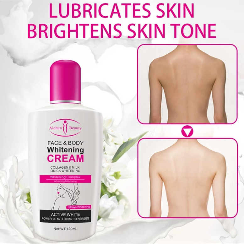 Collagen Milk Bleaching Face Body Cream skin whitening Moisturizing Body Lotion skin lightening cream