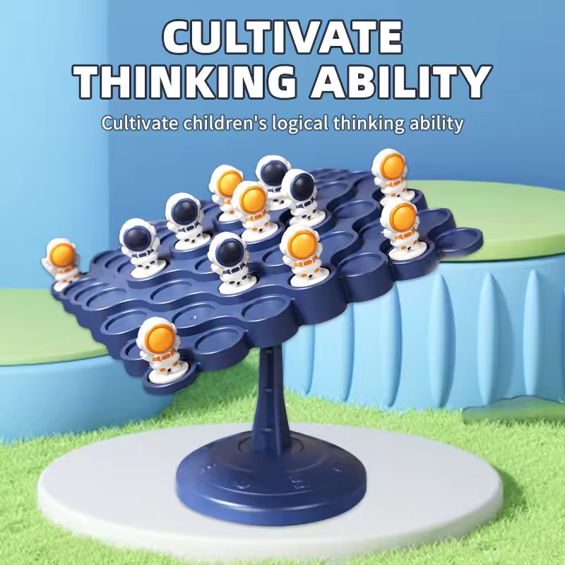 Astronaut Balance Tree for Kids, Montessori Math Toys, Balance Board Game, Parent-Child Interaction, Board Balance Game, Toy