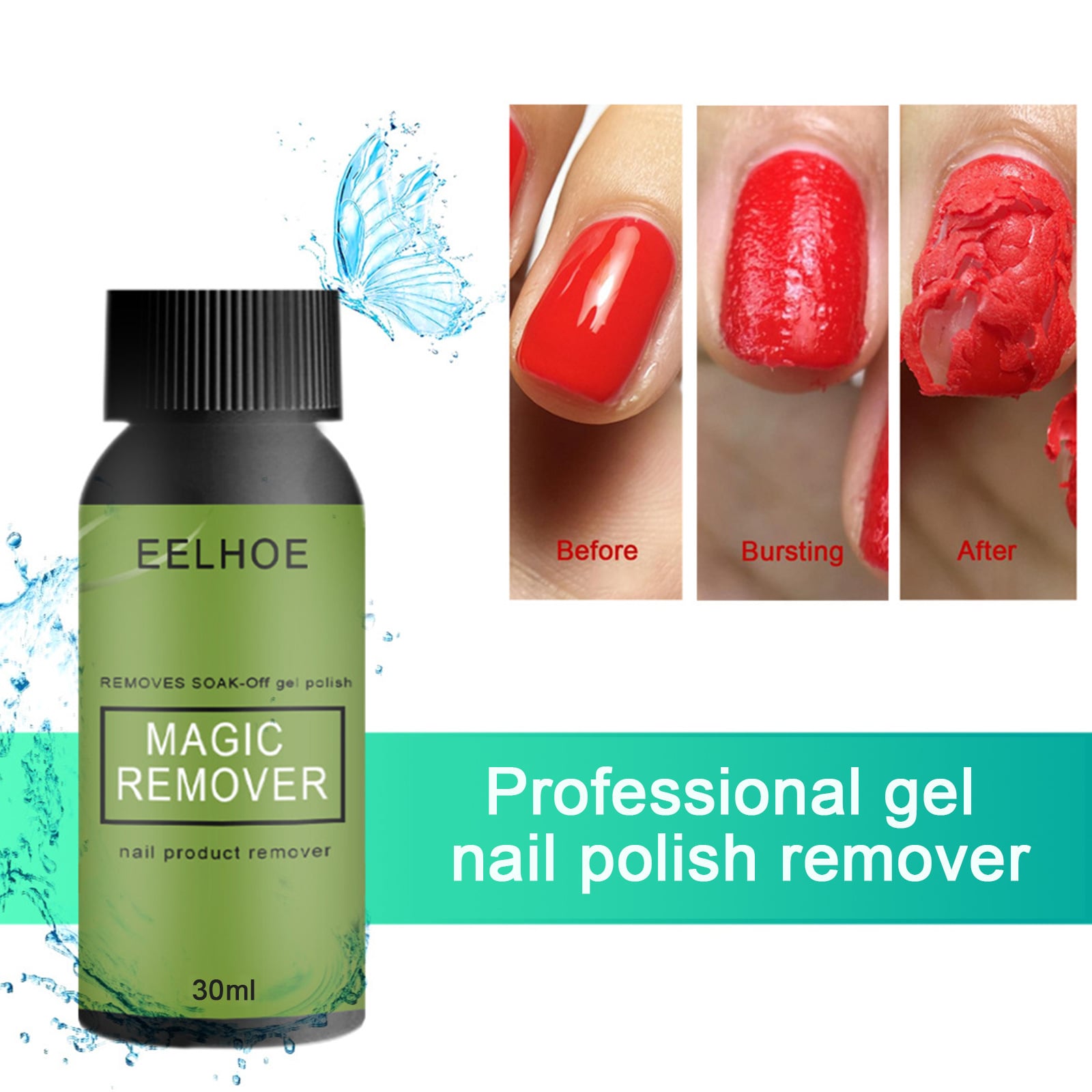 1pc30ml EELHOE nail remover explodes nail remover magic nail remover special easy nail remover gel for nail salons