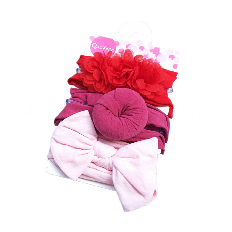 3pcs/set Kids Bow Headband Donut Headband Baby Headband Hair Accessories