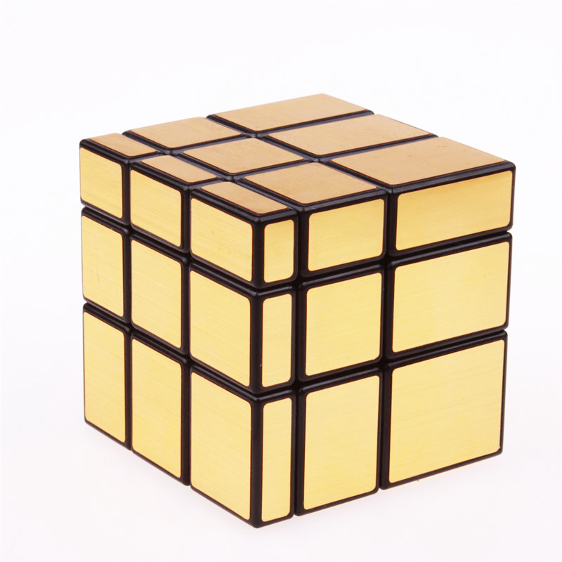 3rd Order Special-shaped Mirror Surface Rubik's Cube Gold And Silver Puzzle Rubik's Cube Educational Toy For Children