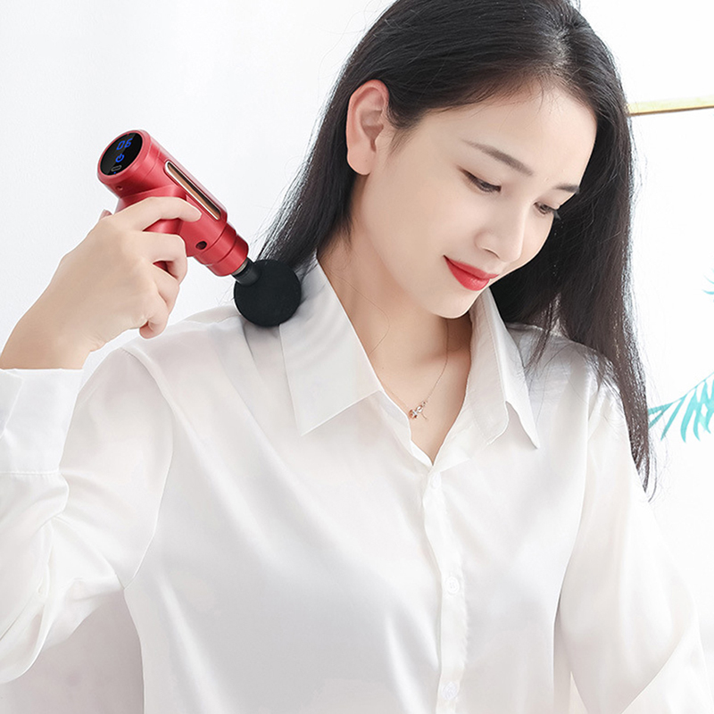 Fascia Muscle Relaxation Pocket Massage Stick Mini LCD 20 Gears Fitness Body Masseur Shoudler Pain Remove