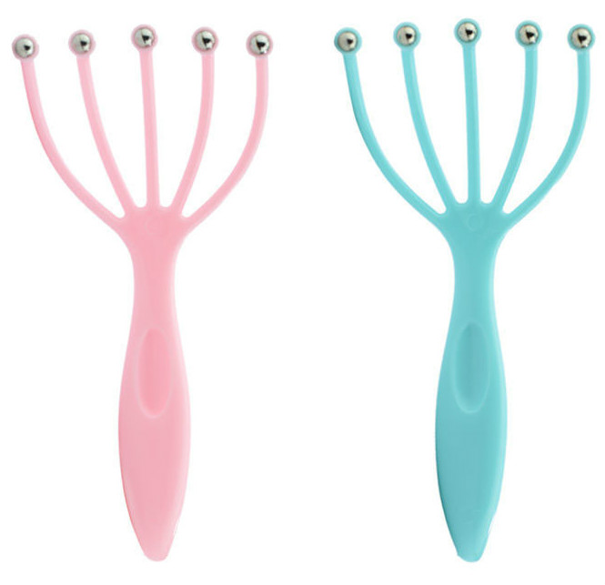 Ball five claw head massager health meridian manual massage comb ball massage scalp massage claw shampoo brush &